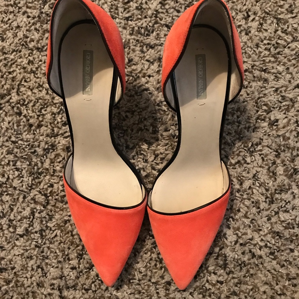 Giorgio Armani Coral Pencil Heels